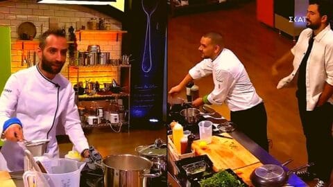 Top Chef Spoiler: Ο Σάκης και ο Τζώρτζης μαγειρεύουν με “πιστολιές” μεταξύ τους! (Vids)